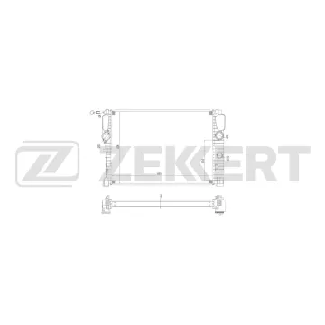 Радиатор охлаждения двигателя MB E-Class (W211 S211) 02- CLS (C219) 04-