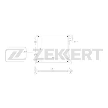 Радиатор охлаждения двигателя Nissan Qashqai (J11) 13- X-Trail (T32_) 14- Renault Espace V 15- Ka