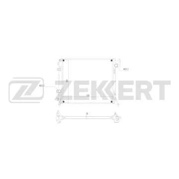 Радиатор охлаждения двигателя Nissan Qashqai (J11) 13- X-Trail (T32_) 14- Renault Espace V 15- Ka