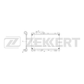 Радиатор охлаждения двигателя Subaru Forester (SJ_) 12-