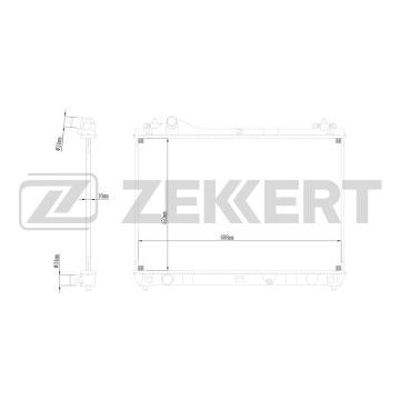 Радиатор охлаждения двигателя Suzuki Grand Vitara (JT TE TD) 05-