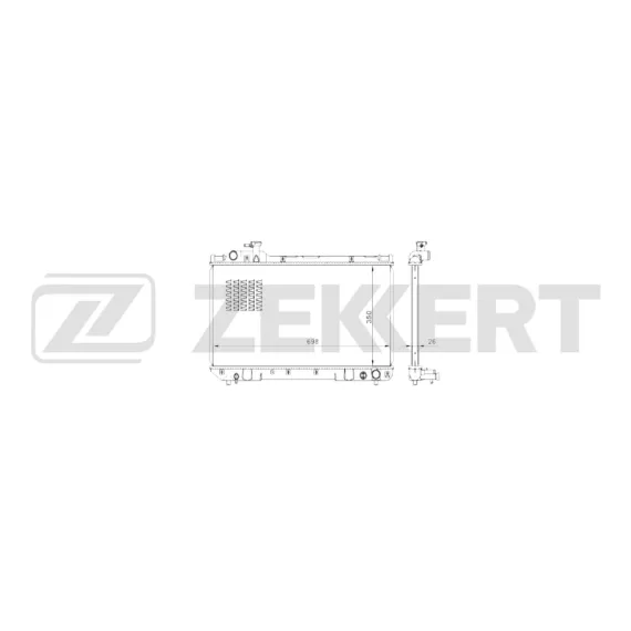 Радиатор охлаждения двигателя Toyota Rav 4 (A10) 94-