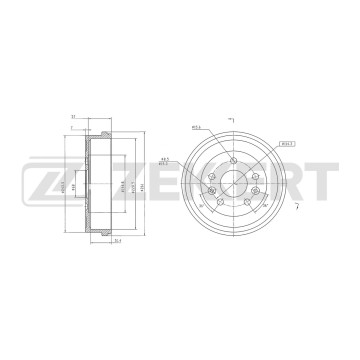 Барабан тормозной Renault Duster 07- Dacia Duster 10- (с покрытием)