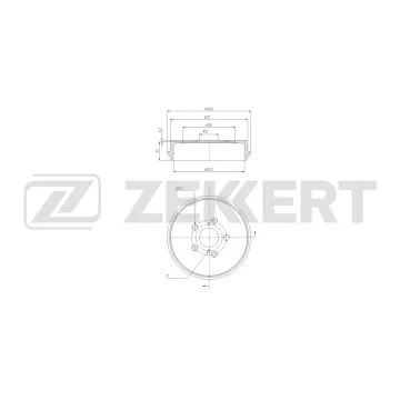 Барабан тормозной Toyota Yaris (P210 PA10)