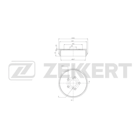 Барабан тормозной Toyota Yaris (P210 PA10)