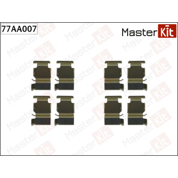 77AA007 Комплект установочный тормозных колодок Toyota LAND CRUISER PRADO (_J12_) 2002 - 2010