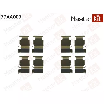 77AA007 Комплект установочный тормозных колодок Toyota LAND CRUISER PRADO (_J12_) 2002 - 2010