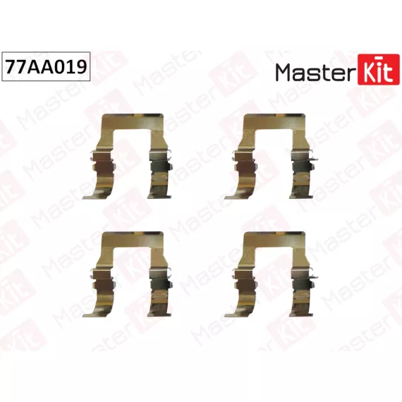 77AA019 Комплект установочный тормозных колодок Mitsubishi L 200 (K7_T K6_T) 1996 - 2007 OUTLANDER