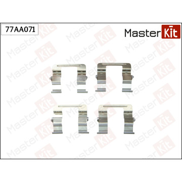 77AA071 Комплект установочный тормозных колодок Mazda 6 (GG) 2002 - 2008
