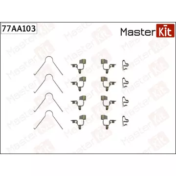 77AA103 Комплект установочный тормозных колодок Toyota COROLLA (_E9_) 1987 - 1994