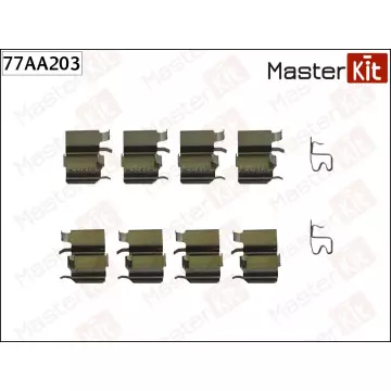 77AA203 Комплект установочный тормозных колодок Suzuki GRAND VITARA II (JT TE TD) 2005 -