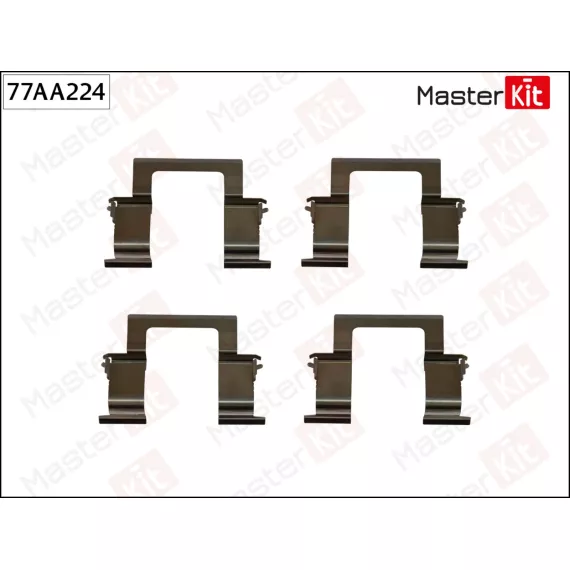 77AA224 Комплект установочный тормозных колодок Opel FRONTERA B (U99) 1998 - 2002