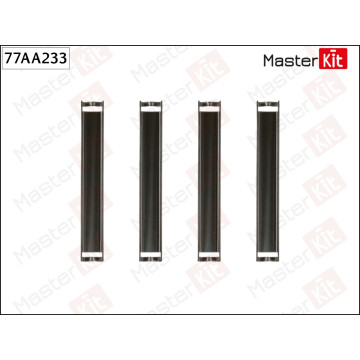 77AA233 Комплект установочный тормозных колодок Mercedes-Benz M-CLASS (W163) 1998 - 2005
