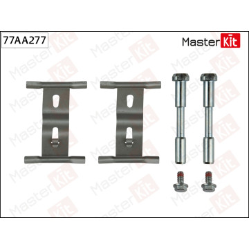 77AA277 Комплект установочный тормозных колодок VW TOUAREG (7LA 7L6 7L7) 2002 - 2013