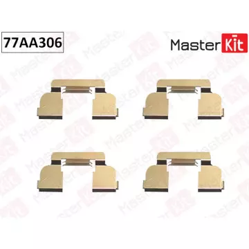 77AA306 Комплект установочный тормозных колодок Renault LOGAN (LS_) 2004 -