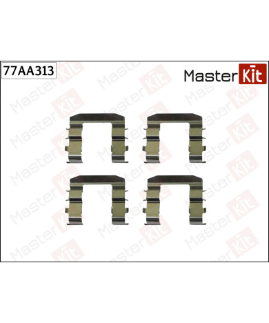 77AA313 Комплект установочный тормозных колодок Hyundai ix35 (LM EL ELH) 2009 -