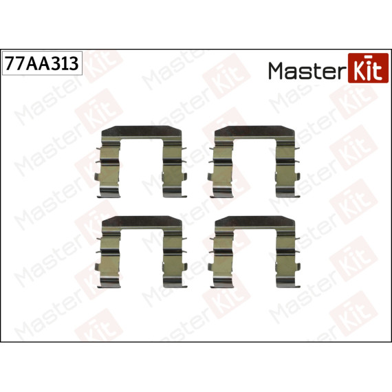 77AA313 Комплект установочный тормозных колодок Hyundai ix35 (LM EL ELH) 2009 -