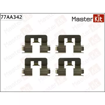 77AA342 Комплект установочный тормозных колодок Toyota COROLLA (_E12_) 2000 - 2008