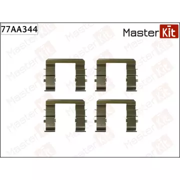 77AA344 Комплект установочный тормозных колодок Kia CARNIVAL II (GQ) 1999 - 2007