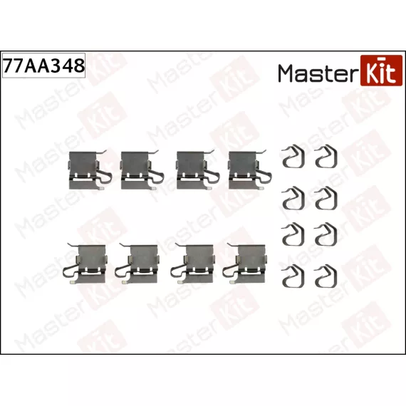 77AA348 Комплект установочный тормозных колодок Mazda 6 (GJ GL) 2012 -