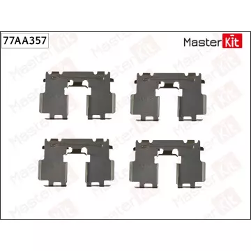 77AA357 Комплект установочный тормозных колодок Toyota RAV 4 IV (_A4_) 2012 -