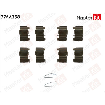 77AA368 Комплект установочный тормозных колодок Mazda CX-7 (ER) 2006 - 2014