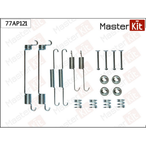 77AP121 Комплект установочный барабанных колодок Nissan MICRA II (K11) 1992 - 2007
