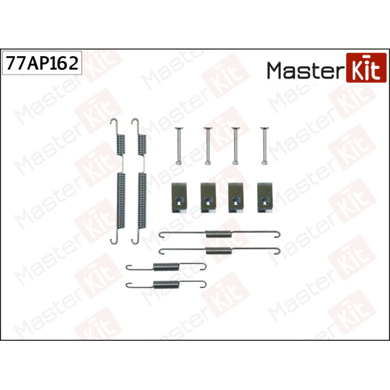 77AP162 Комплект установочный барабанных колодок Hyundai SONATA V (NF) 2004 - 2012