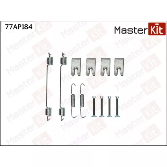 77AP184 Комплект установочный барабанных колодок  VESTA 2015 - Nissan NOTE (E11 NE11) 2005 - 2
