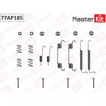 77AP185 Комплект установочный барабанных колодок Opel ANTARA (L07) 2006 - Chevrolet SPARK (M300) 20