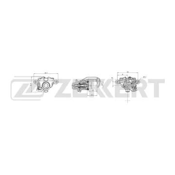 Тормозной суппорт задний левый Audi 100 III IV 87- 100 Avant III IV 87- Coupe I II 88-