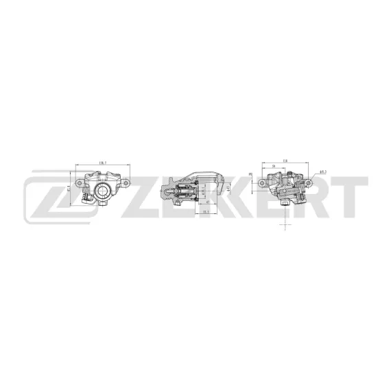 Тормозной суппорт задний левый Audi 100 III IV 87- 100 Avant III IV 87- Coupe I II 88-