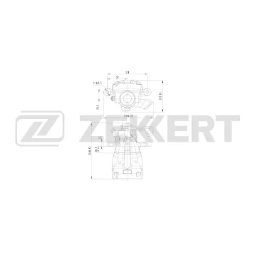 Тормозной суппорт задний левый Chevrolet Orlando (J309) 11- Opel Zafira B 05-