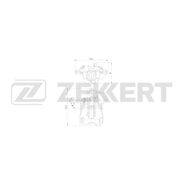 Тормозной суппорт задний левый VW Transporter IV 96- Sharan 01-