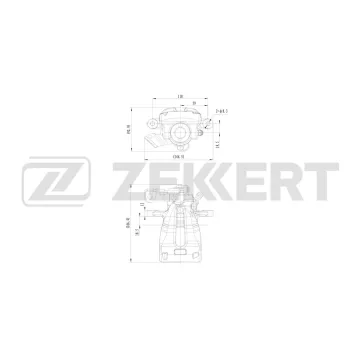 Тормозной суппорт задний правый Chevrolet Orlando (J309) 11- Opel Zafira B 05-