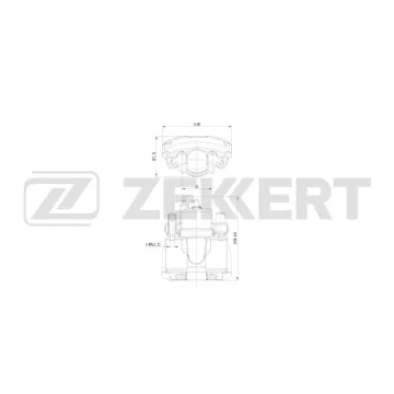 Тормозной суппорт передний левый Ford Focus II III 04- Transit 13- Mazda 3 I II 03- 5 I II 05-
