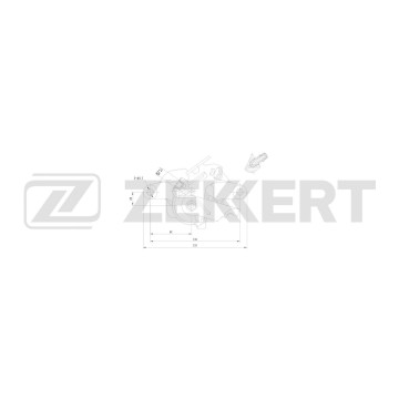 Тормозной суппорт задн. прав. VW Golf V VI 04- Jetta III 04- Audi A3 II 03- TT II 07- Skoda Oct