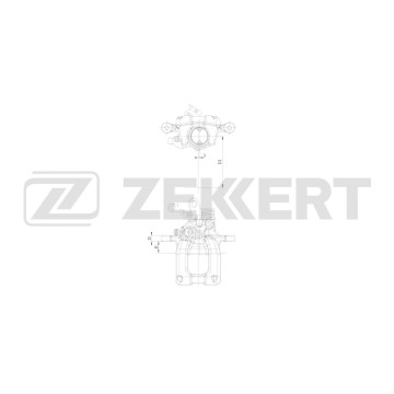 Тормозной суппорт задн. прав. VW Golf VI 08- Jetta III IV 04- Audi A3 II 03- Skoda Octavia (1Z_)