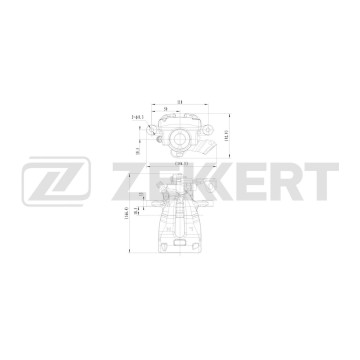 Тормозной суппорт задний левый Chevrolet Orlando (J309) 11- Opel Zafira B 05-