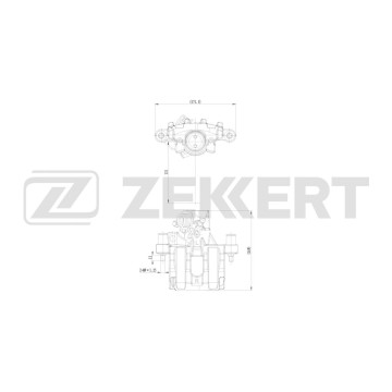 Тормозной суппорт задний левый Ford Focus II 04- C-Max 13- Mazda 3 I II 03- 5 I II 05- Volvo S