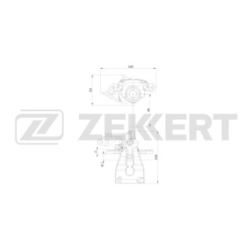 Тормозной суппорт задний левый Ford Focus II 05- Mondeo IV 07- Kuga 08- Galaxy II 06-