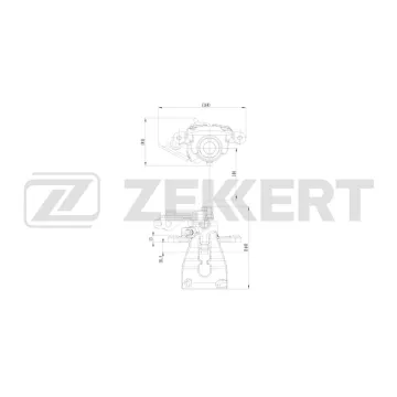 Тормозной суппорт задний левый Ford Focus II 05- Mondeo IV 07- Kuga 08- Galaxy II 06-