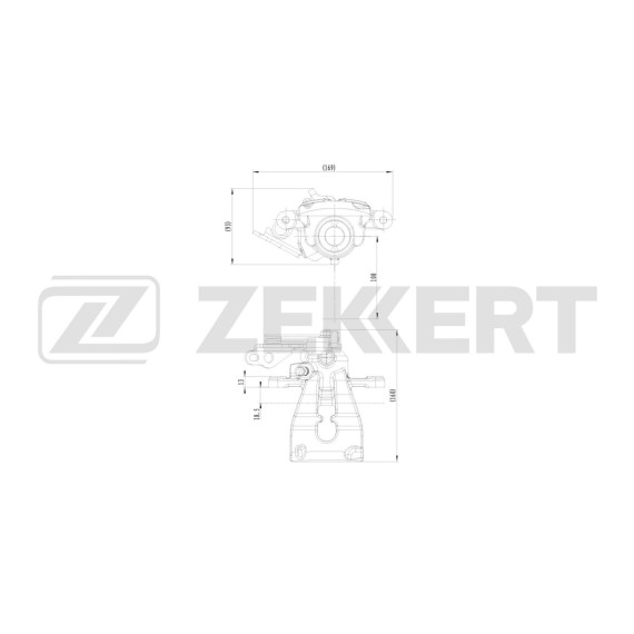 Тормозной суппорт задний левый Ford Focus II 05- Mondeo IV 07- Kuga 08- Galaxy II 06-