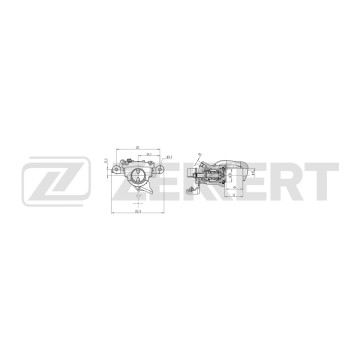 Тормозной суппорт задний левый Ford Mondeo III 04-