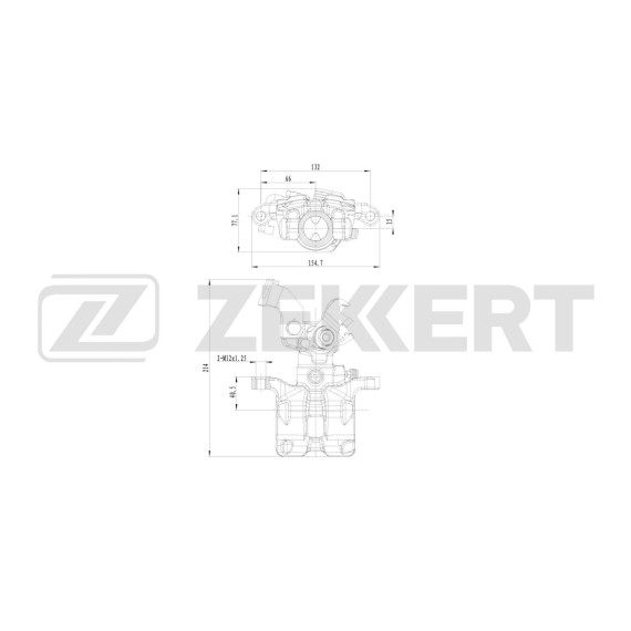 Тормозной суппорт задний левый Mazda 6 I II 02-