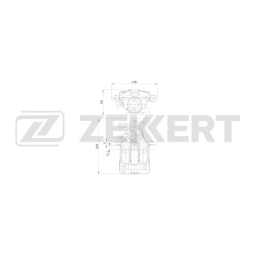 Тормозной суппорт задний левый Mitsubishi Carisma 95- Volvo S40 98- V40 98-