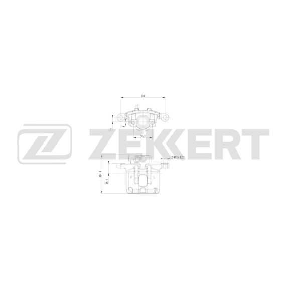 Тормозной суппорт задний левый Mitsubishi Outlander 01- Lancer VII 03-