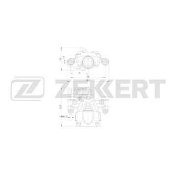 Тормозной суппорт задний левый Nissan NV400 (X62 X62B) 11- Renault Master III 10- Opel Movano B 1