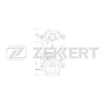Тормозной суппорт задний левый Nissan NV400 (X62 X62B) 11- Renault Master III 10- Opel Movano B 1
