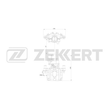 Тормозной суппорт задний левый Nissan Primera (P12) 02-